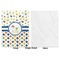 Boy's Space & Geometric Print Baby Blanket (Single Side - Printed Front, White Back)