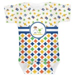 Boy's Space & Geometric Print Baby Bodysuit 0-3 (Personalized)