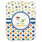 Boy's Space & Geometric Print Baby Swaddling Blanket (Personalized)
