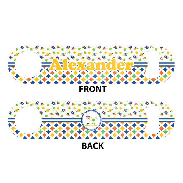 Boy's Space & Geometric Print Bar Bottle Opener - White - Approval