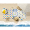 Boy's Space & Geometric Print Beach Towel Lifestyle