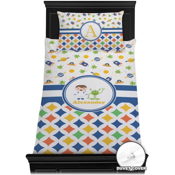 Boy's Space & Geometric Print Bedding Set (TwinXL) - Duvet