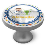 Boy's Space & Geometric Print Cabinet Knob (Personalized)