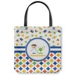 Boy's Space & Geometric Print Canvas Tote Bag (Personalized)
