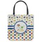Boy's Space & Geometric Print Canvas Tote Bag - Small - 13"x13" (Personalized)