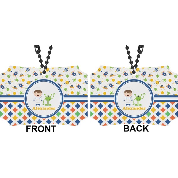 Boy's Space & Geometric Print Car Ornament - Berlin (Approval)