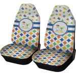 Boy's Space & Geometric Print Car Seat Covers (Set of Two) (Personalized)