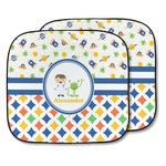 Boy's Space & Geometric Print Car Sun Shade - Two Piece (Personalized)