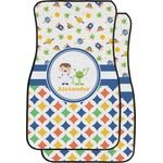 Boy's Space & Geometric Print Car Floor Mats (Front Seat) (Personalized)