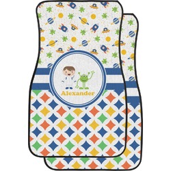 Boy's Space & Geometric Print Car Floor Mats (Personalized)