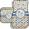 Boy's Space & Geometric Print Car Floor Mats Set - 2 Front & 2 Back (Personalized)
