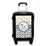 Boy's Space & Geometric Print Carry On Hard Shell Suitcase (Personalized)