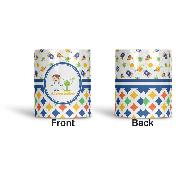 Boy's Space & Geometric Print Ceramic Pen Holder - Apvl