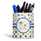 Boy's Space & Geometric Print Ceramic Pen Holder