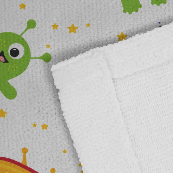 Boy's Space & Geometric Print Close up of Fabric