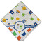 Boy's Space & Geometric Print Cloth Dinner Napkin - Single w/ Name or Text
