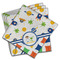 Boy's Space & Geometric Print Cloth Napkins - Personalized Dinner (PARENT MAIN Set of 4)