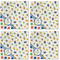 Boy's Space & Geometric Print Cloth Napkins - Personalized Lunch (APPROVAL) Set of 4