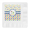 Boy's Space & Geometric Print Embossed Decorative Napkin - Front View