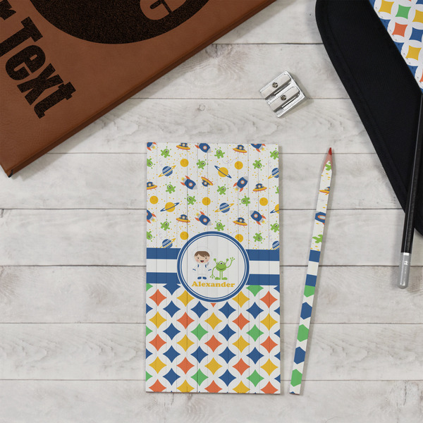 Boy's Space & Geometric Print Colored Pencils - In Context