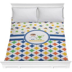 Boy's Space & Geometric Print Comforter - Full / Queen (Personalized)