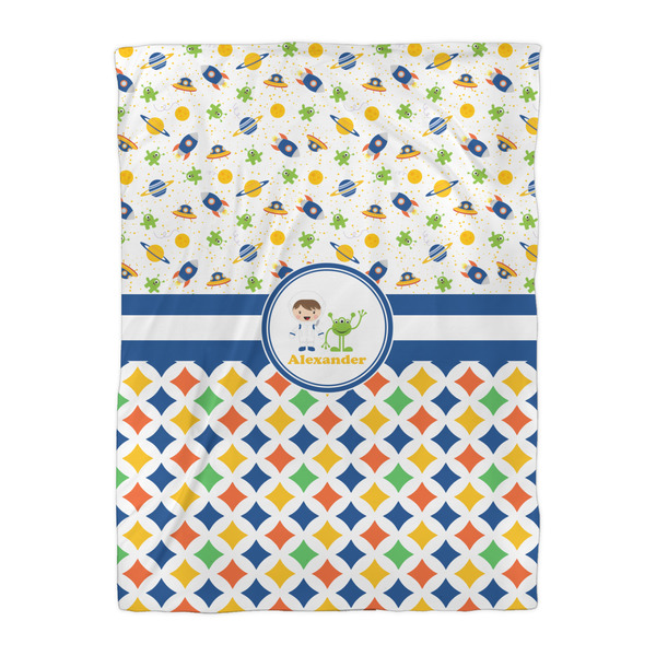 Boy's Space & Geometric Print Comforter - Twin XL - Front