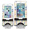 Boy's Space & Geometric Print Compare Phone Stand Sizes - with iPhones