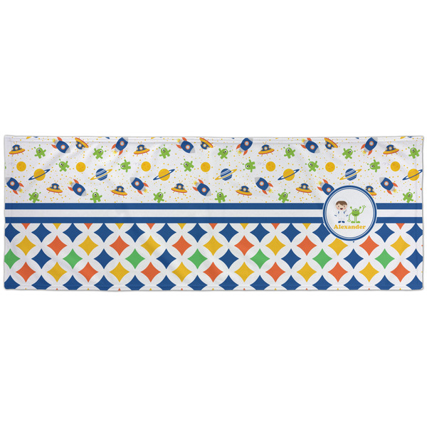 Boy's Space & Geometric Print Cooling Towel- Approval