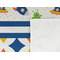 Boy's Space & Geometric Print Cooling Towel- Detail