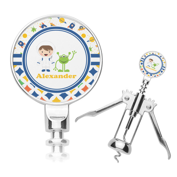 Custom Boy's Space & Geometric Print Corkscrew (Personalized)