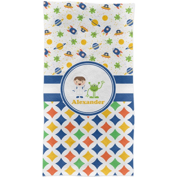 Boy's Space & Geometric Print Crib Comforter/Quilt - Apvl