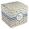 Boy's Space & Geometric Print Cube Favor Gift Boxes (Personalized)