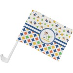 Boy's Space & Geometric Print Car Flag - Small w/ Name or Text