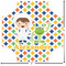 Boy's Space & Geometric Print Custom Shape Iron On Patches - L - APPROVAL