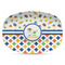 Boy's Space & Geometric Print Plastic Platter - Microwave & Oven Safe Composite Polymer (Personalized)