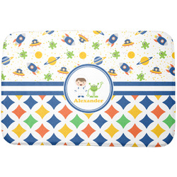 Boy's Space & Geometric Print Dish Drying Mat (Personalized)