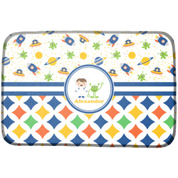 Boy's Space & Geometric Print Dish Drying Mat (Personalized)