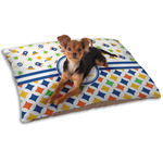 Boy's Space & Geometric Print Dog Bed - Small w/ Name or Text
