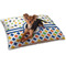 Boy's Space & Geometric Print Dog Bed - Small LIFESTYLE