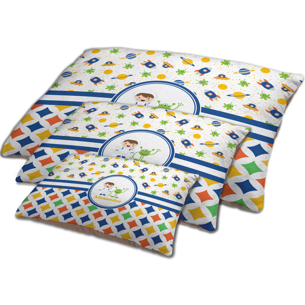 Boy's Space & Geometric Print Dog Beds - MAIN (sm, med, lrg)