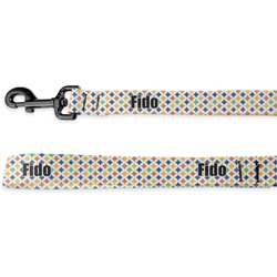 Boy's Space & Geometric Print Deluxe Dog Leash - 4 ft (Personalized)