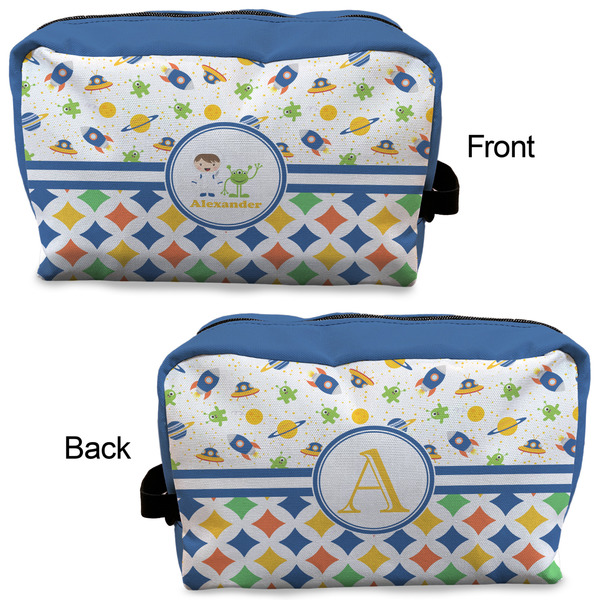Boy's Space & Geometric Print Dopp Kit - Approval