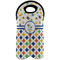 Boy's Space & Geometric Print Wine Tote Bag (2 Bottles) (Personalized)