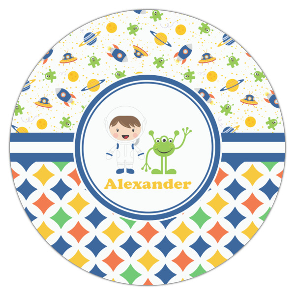 Boy's Space & Geometric Print Drink Topper - Small - Single