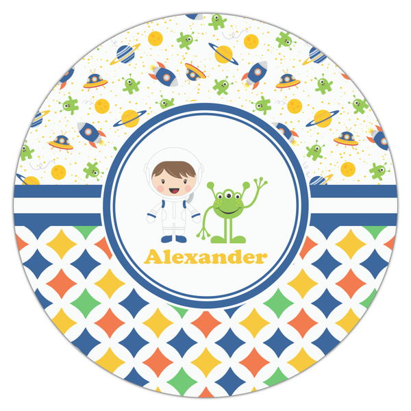 Boy's Space & Geometric Print Drink Topper - XLarge - Single