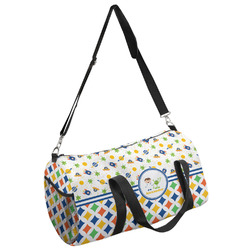 Boy's Space & Geometric Print Duffel Bag - Small (Personalized)