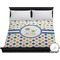 Boy's Space & Geometric Print Duvet Cover - King (Personalized)