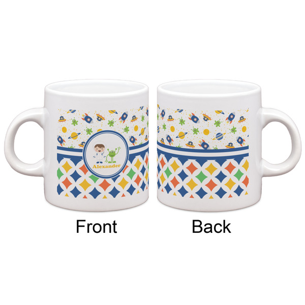 Boy's Space & Geometric Print Espresso Cup - Apvl