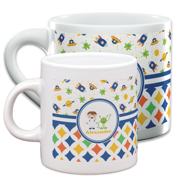 Boy's Space & Geometric Print Espresso Mugs - Main Parent