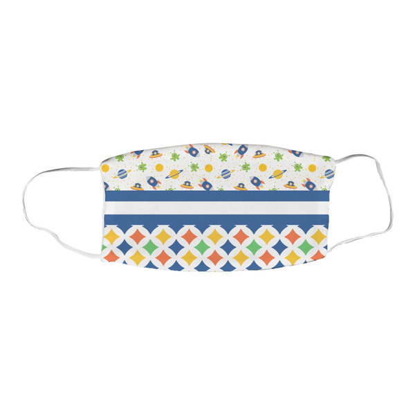 Boy's Space & Geometric Print Fabric Face Mask